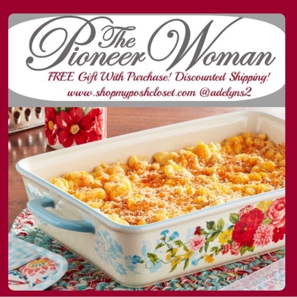 The Pioneer Woman Other - 🌺 New Pioneer Woman Sweet Rose 9" x 13" Ceramic Baker & Lid